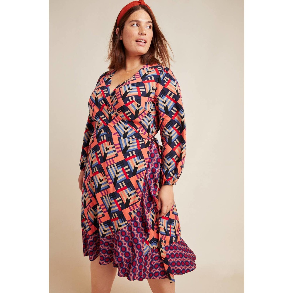 New Anthropologie Amity Wrap Dress by Porridge 1X